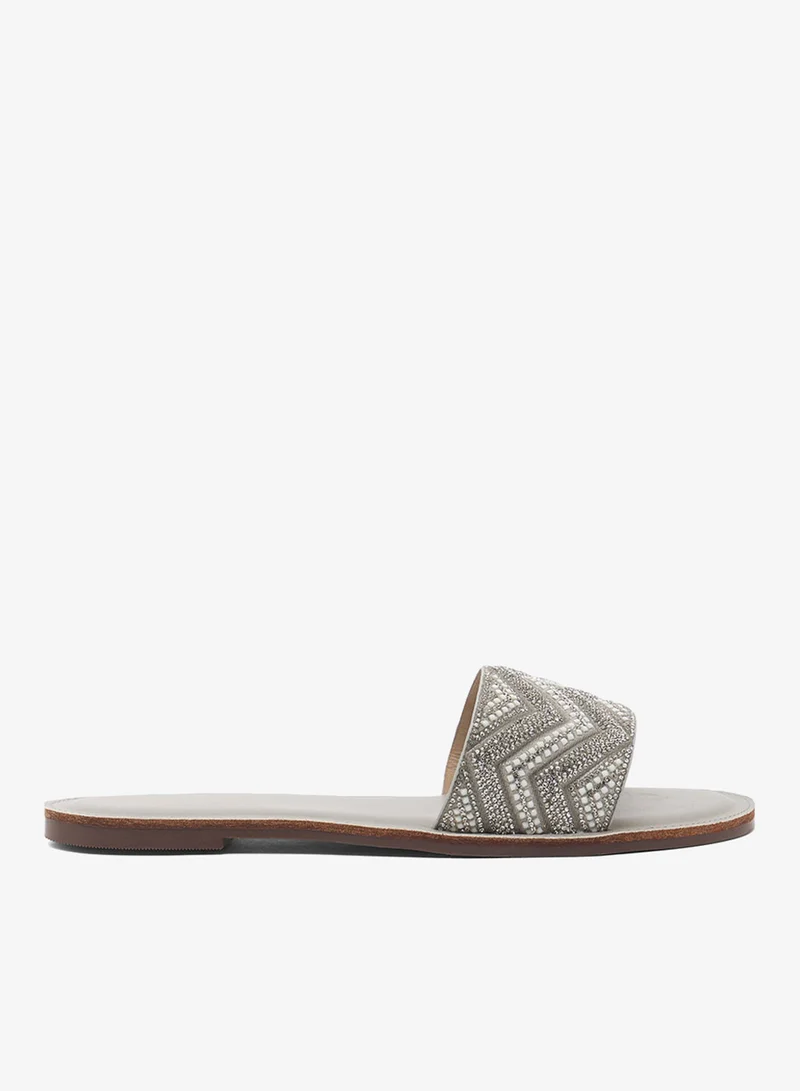 Rhinestone Flat Sandals