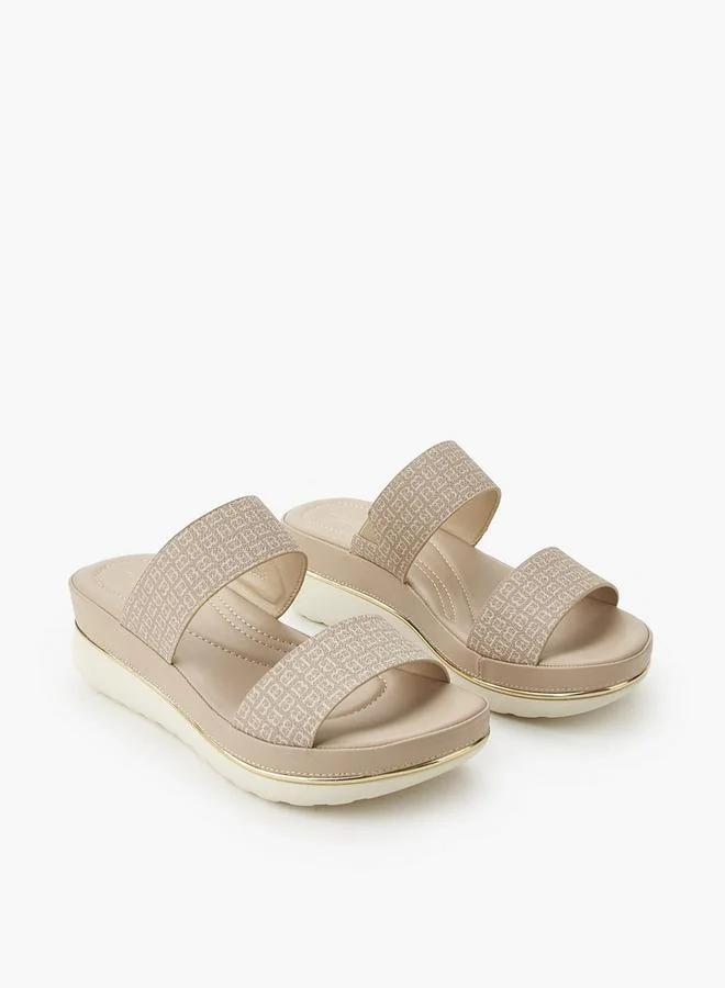 Women's Monogram Wedge Sandals