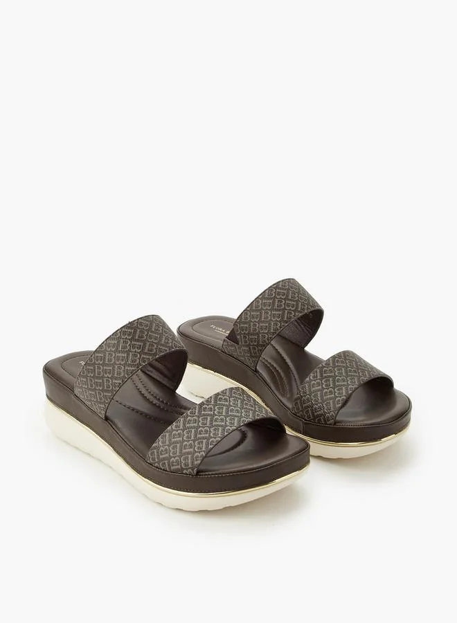 Women's Monogram Wedge Sandals