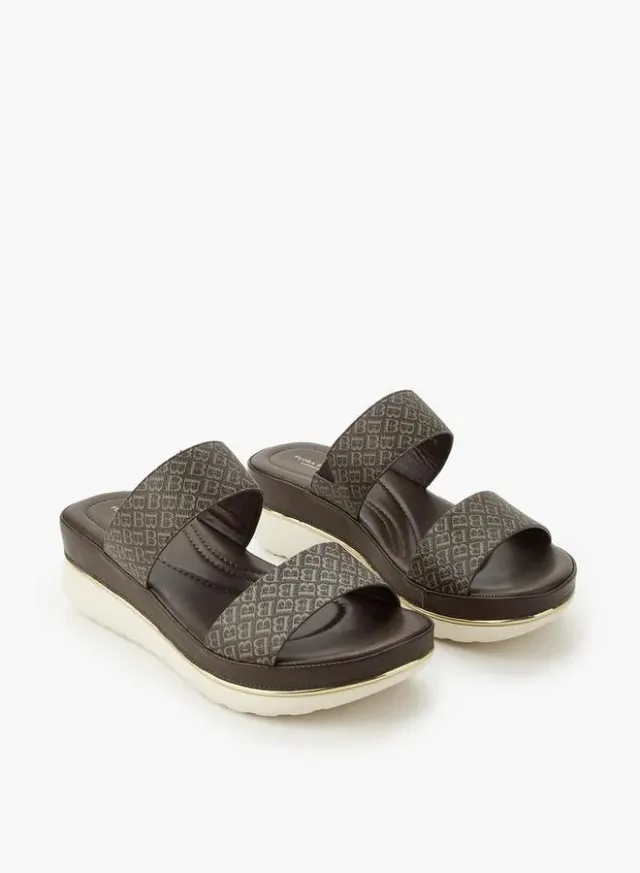 Women's Monogram Wedge Sandals