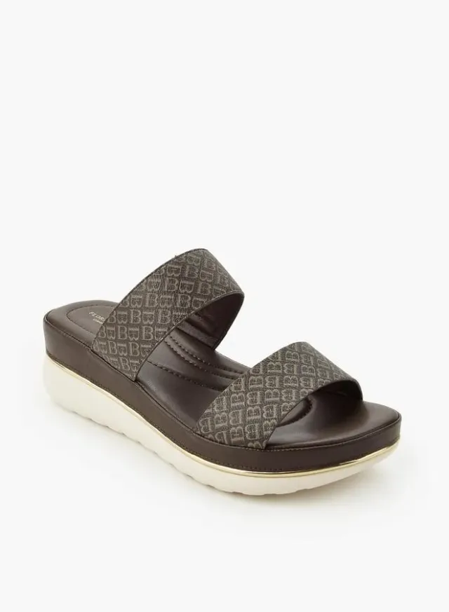Women's Monogram Wedge Sandals – image 2