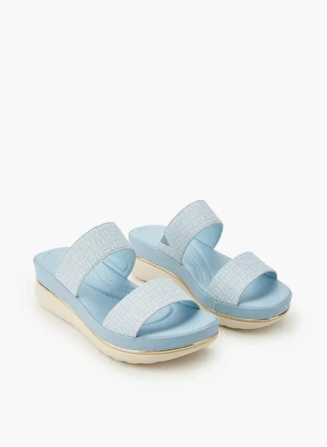 Women's Monogram Wedge Sandals