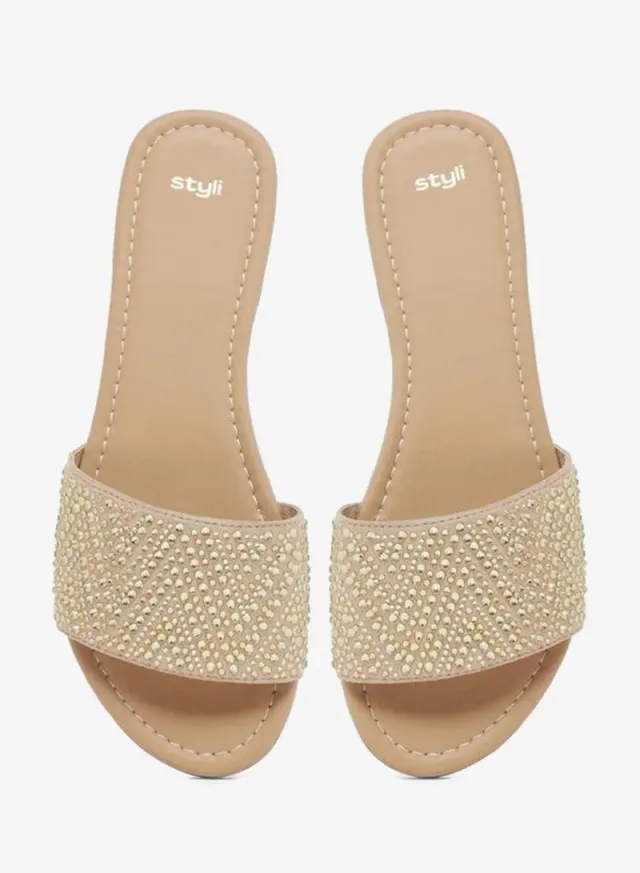 Embellished Flat Sandals – image 6