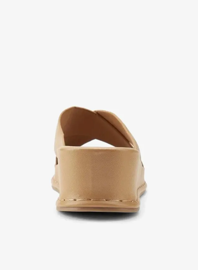 Textured Criss-Cross Slip-On Sandals – image 5