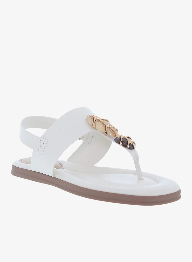 Modare Women's Flat Sandals with Back Strap