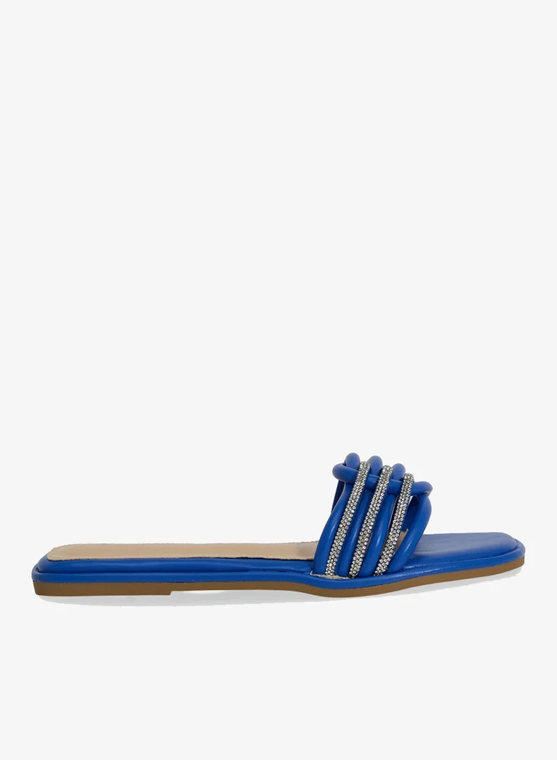 Woven Strap Flat Sandal