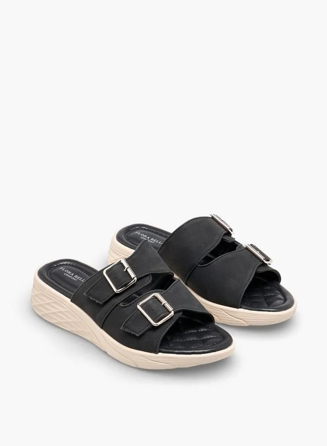 Flora Bella Women Buckled Strap Comfort Sandals