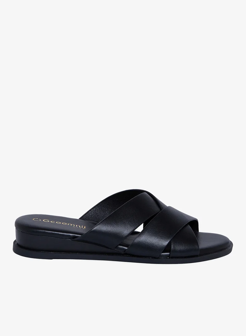 Geoomnii Women's Comfort Cushioned Slide Sandals