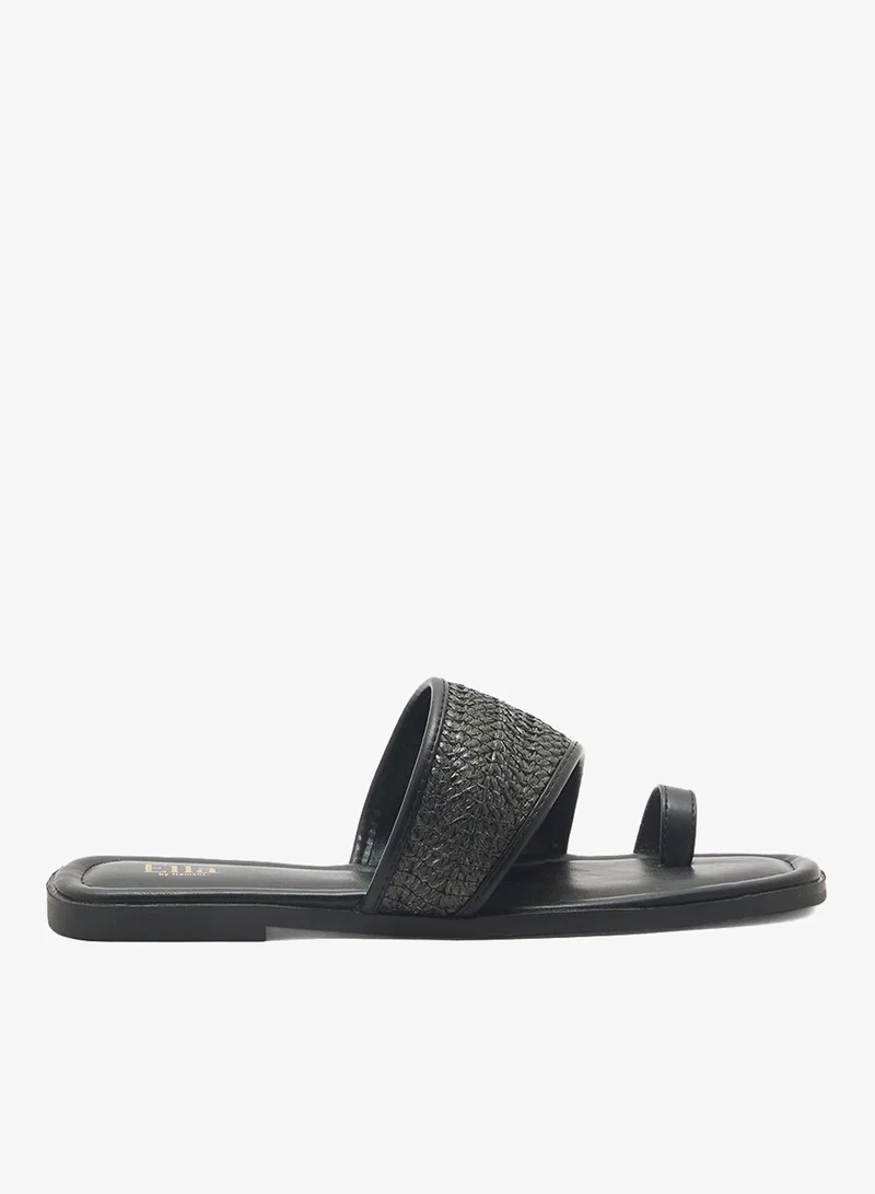 Raffia Flat Sandal