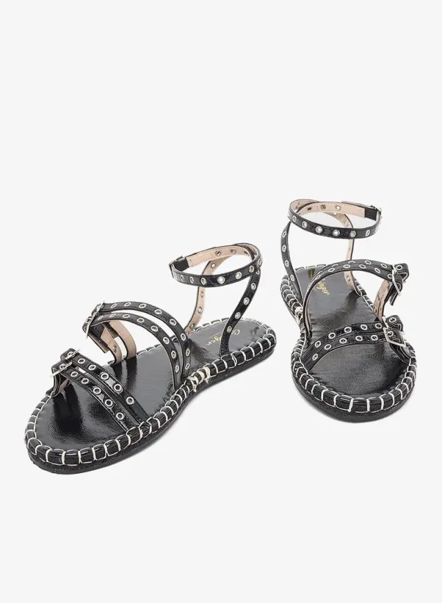 Studded Multi-Strap Flat Sandal – image 4