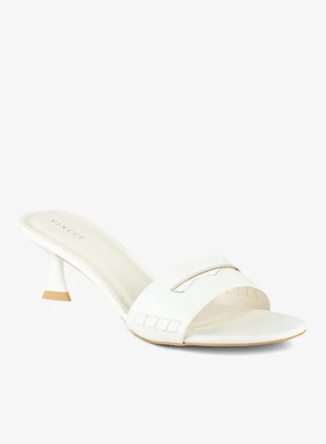 Women Single Strap Mid Heel Sandals