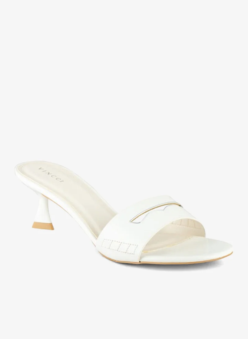 Women Single Strap Mid Heel Sandals