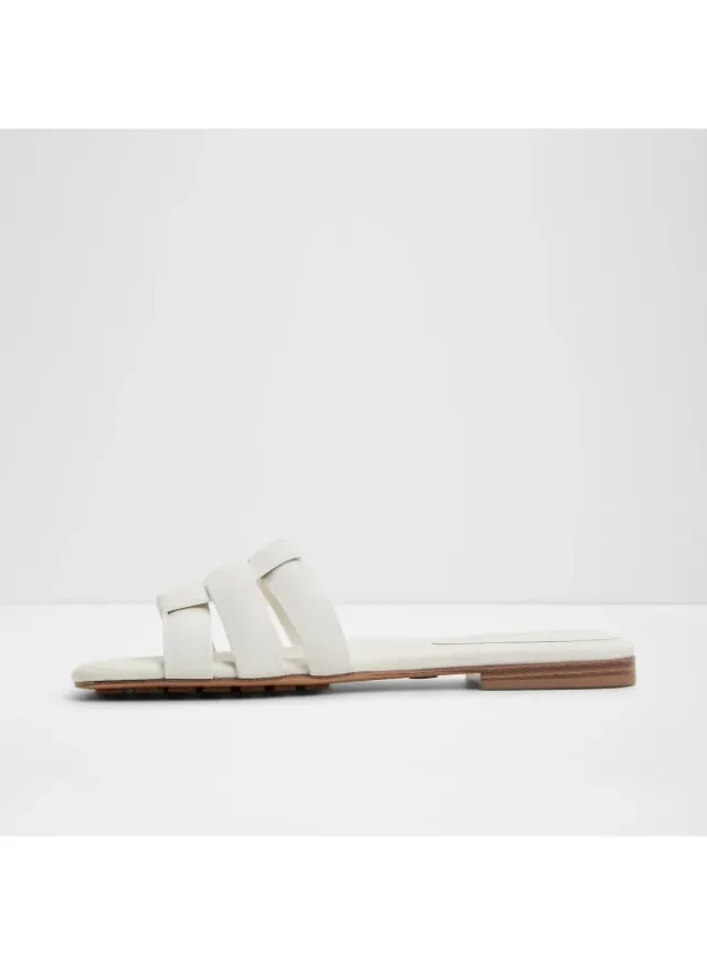 Textured Flat Sandals – image 3