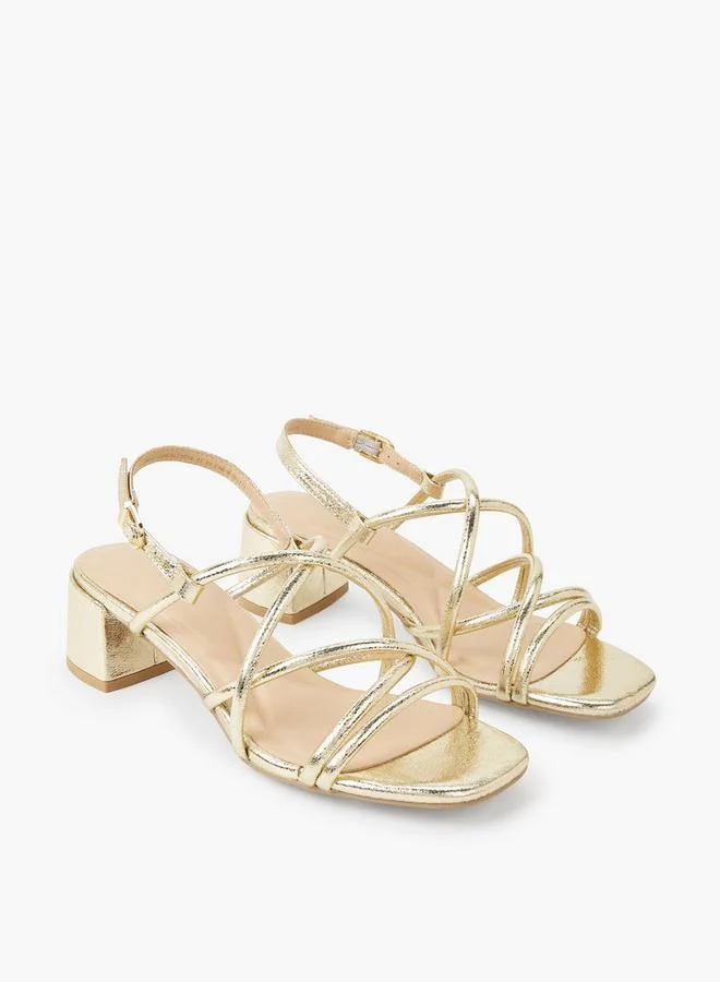 Women's Strappy Block Heel Sandals