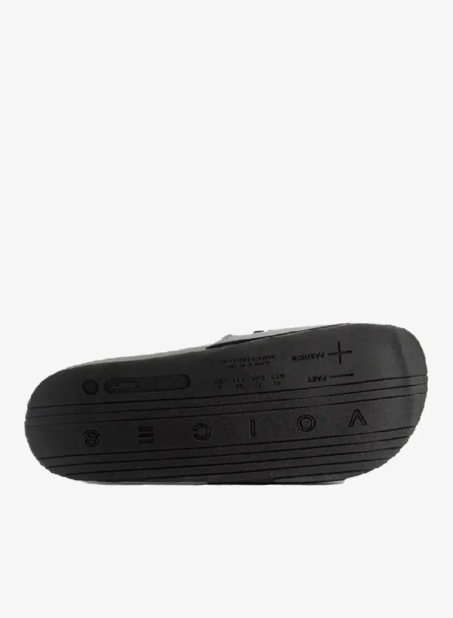 Women's Black Flat Sandals with Single Strap and Anti-Slip Sole – image 5