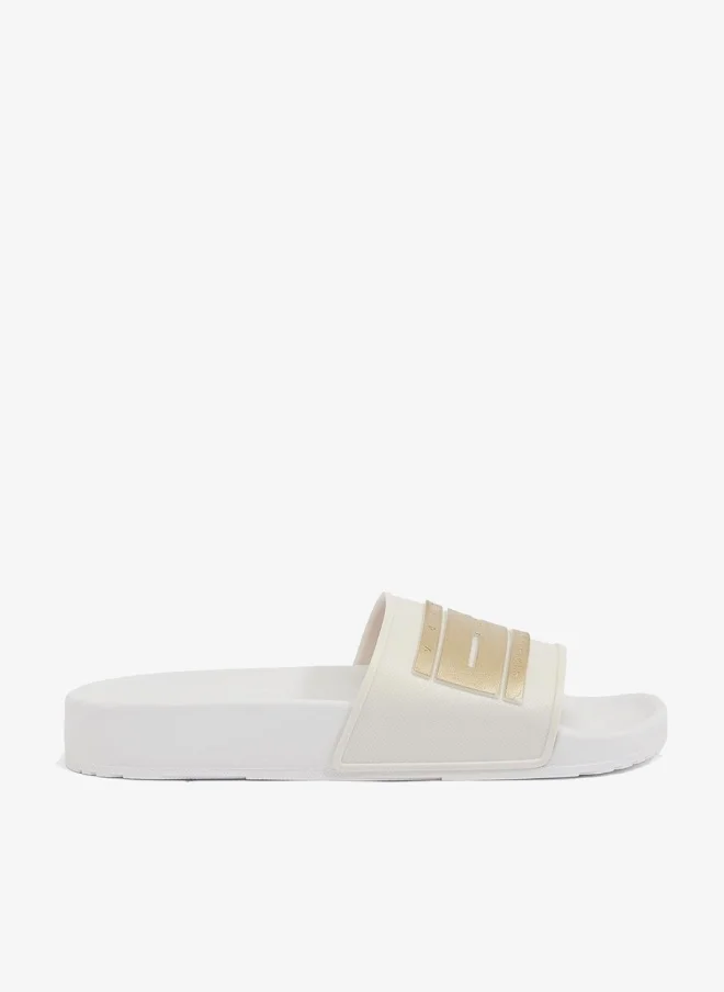 Slide London Women's Anti-Slip Single Strap Sandals Black
