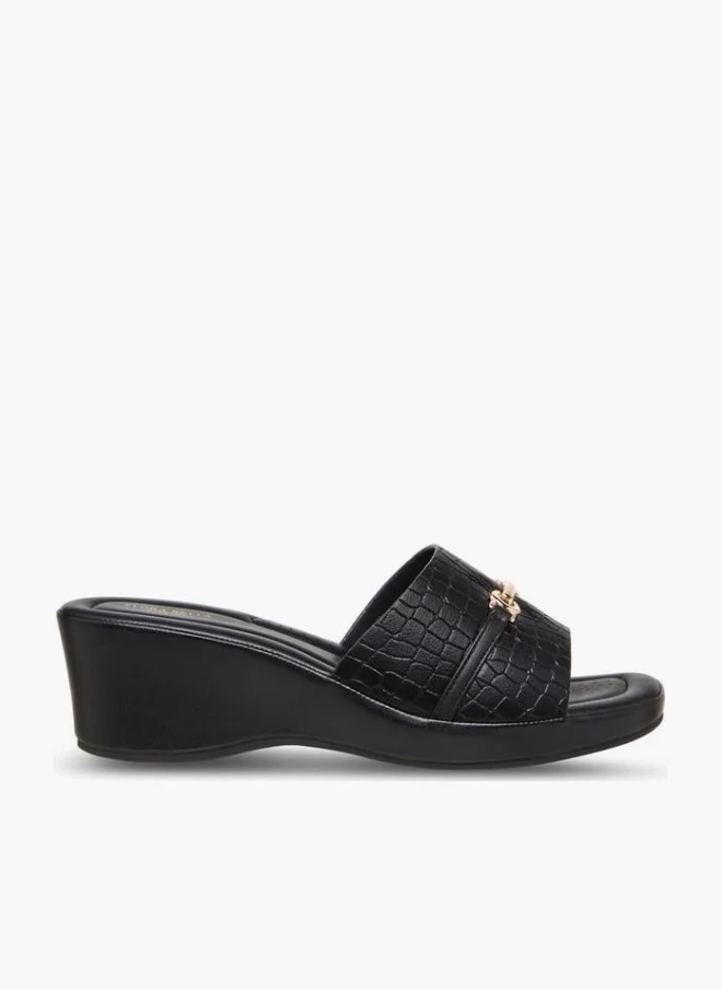 Flora Bella Women's Animal Texture Slip-On Sandals