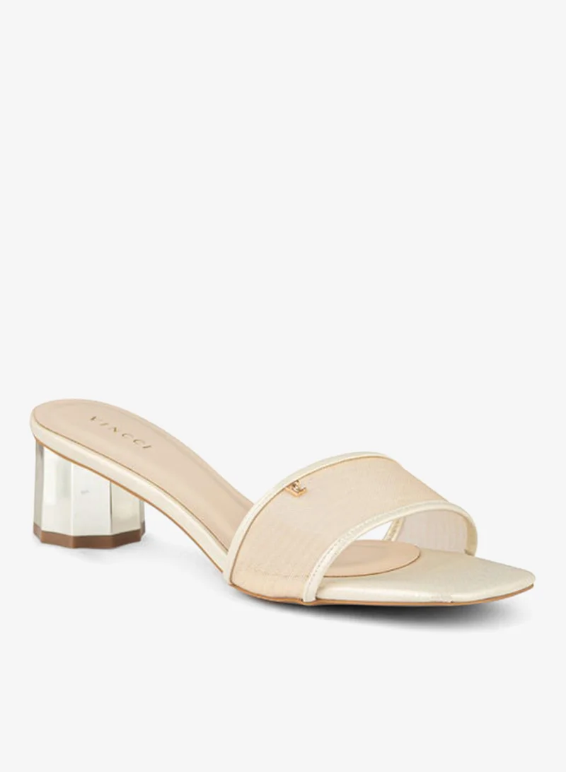 Women's One Strap Mid Heel Sandals