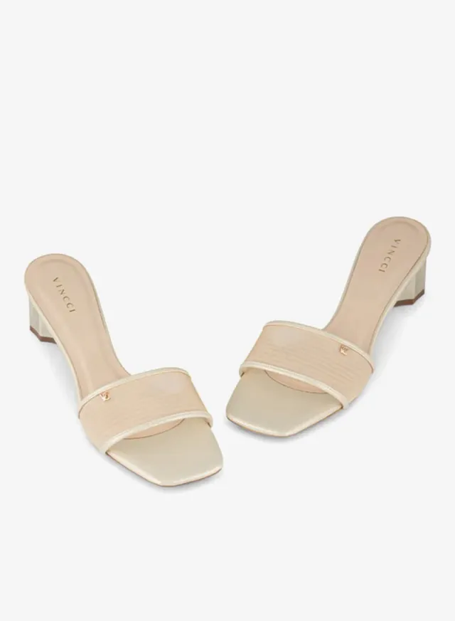 Women's One Strap Mid Heel Sandals – image 4