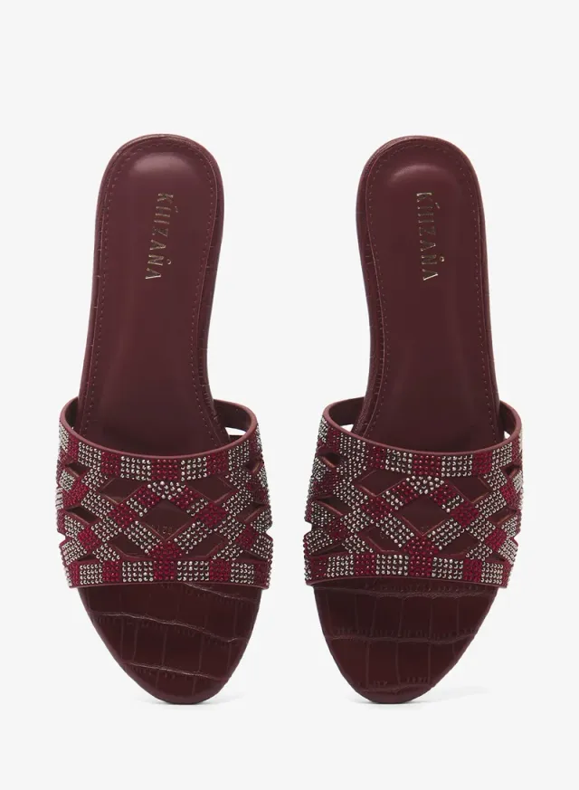 Printed Flat Sandals – image 4