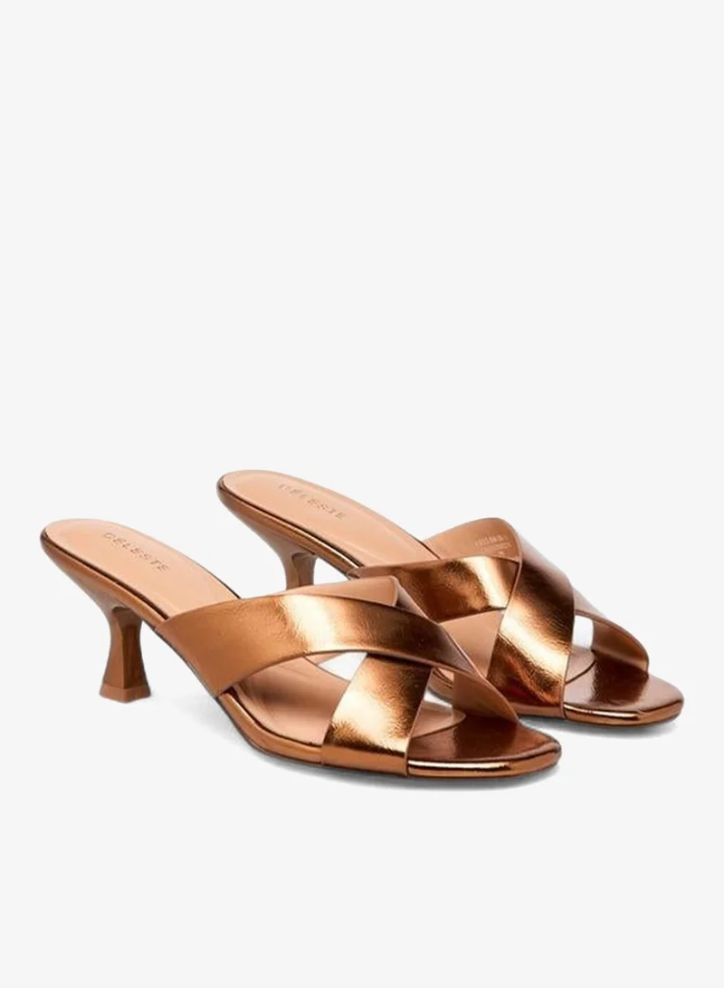 Women's Crisscross Kitten Heel Sandals