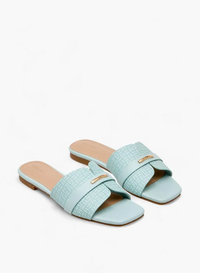 Flora Bella Women's Monogram Print Sandals