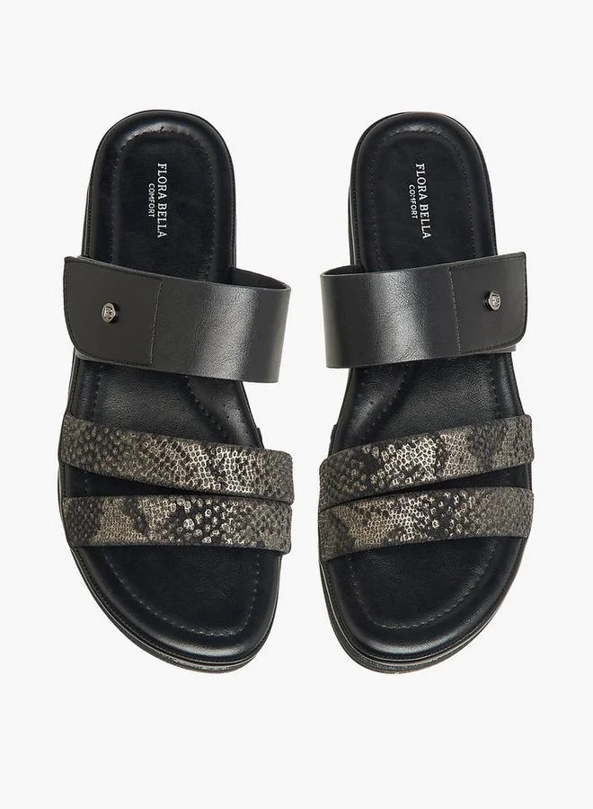 Animal Print Strap Sandals