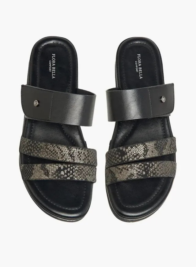 Animal Print Strap Sandals