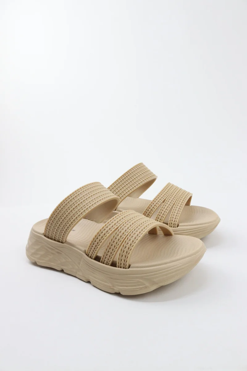 Viny Women's Lightweight Double Strap Slide Platform Sandals