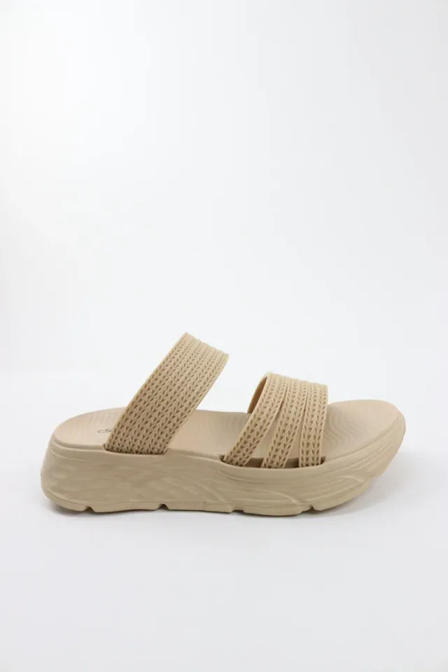 Women's Double Strap Platform Sandals - Lightweight Slide Slippers – image 2