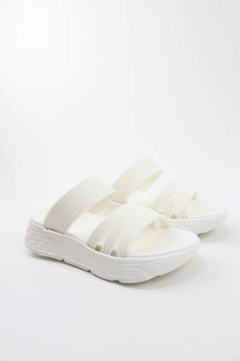 Viny Women's Lightweight Double Strap Slide Platform Sandals