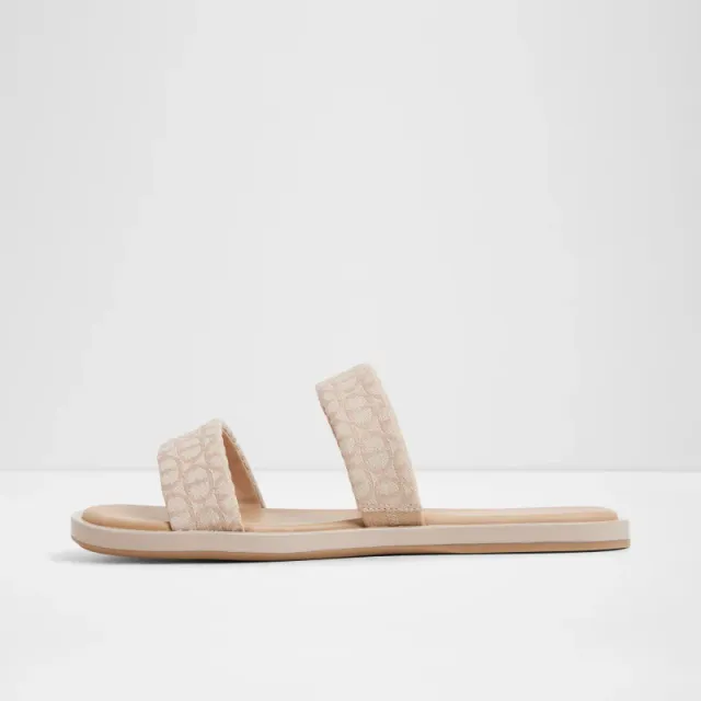 Patterned Double Strap Flat Sandals – image 3