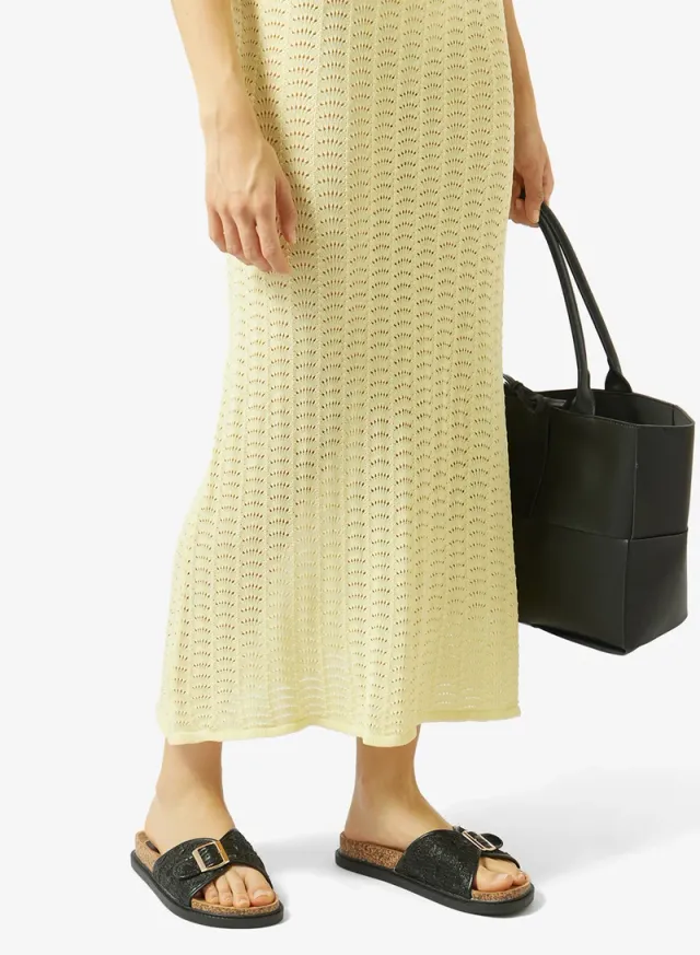Flat Woven Sandals, Natural – image 5