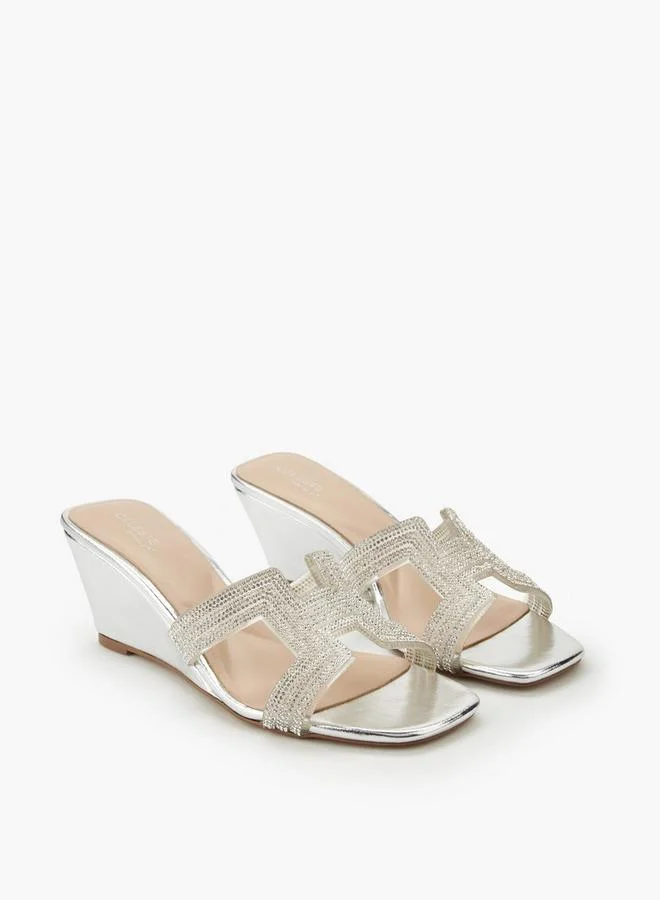 Women's Embellished Wedge Sandals