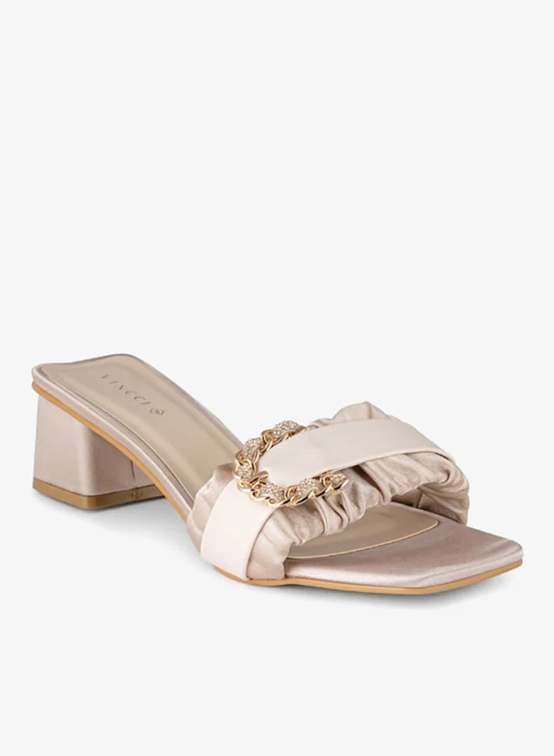 Women's One-Strap Low Heel Sandals