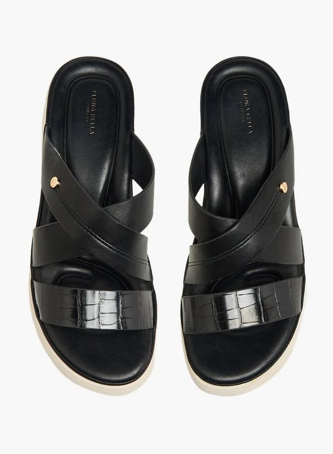 Flora Bella Women Textured Strap Sandals