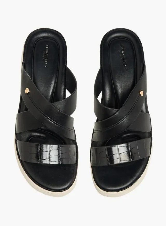 Flora Bella Women Textured Strap Sandals