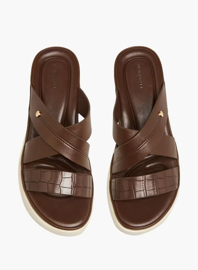 Flora Bella Women Textured Strap Sandals