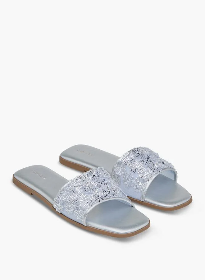 Flora Bella Women's Embellished Slides