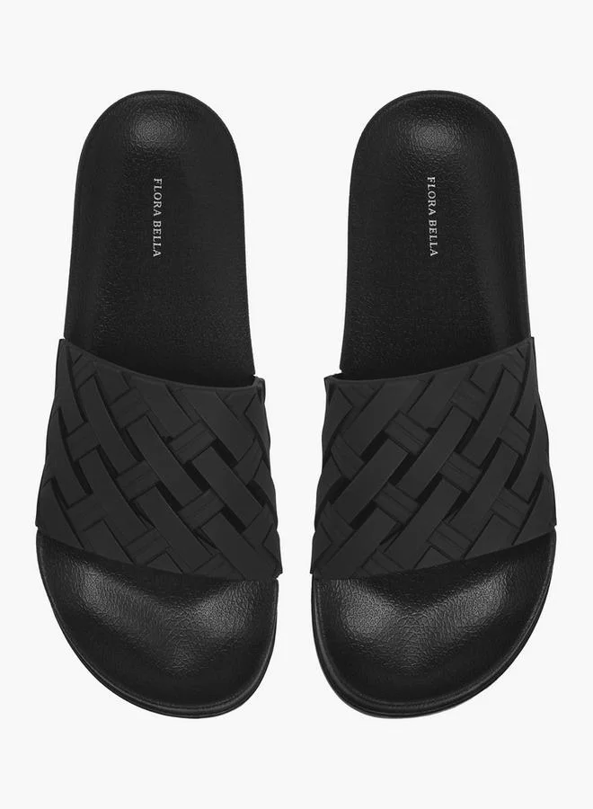 Flora Bella Women's Textured Weave Slides