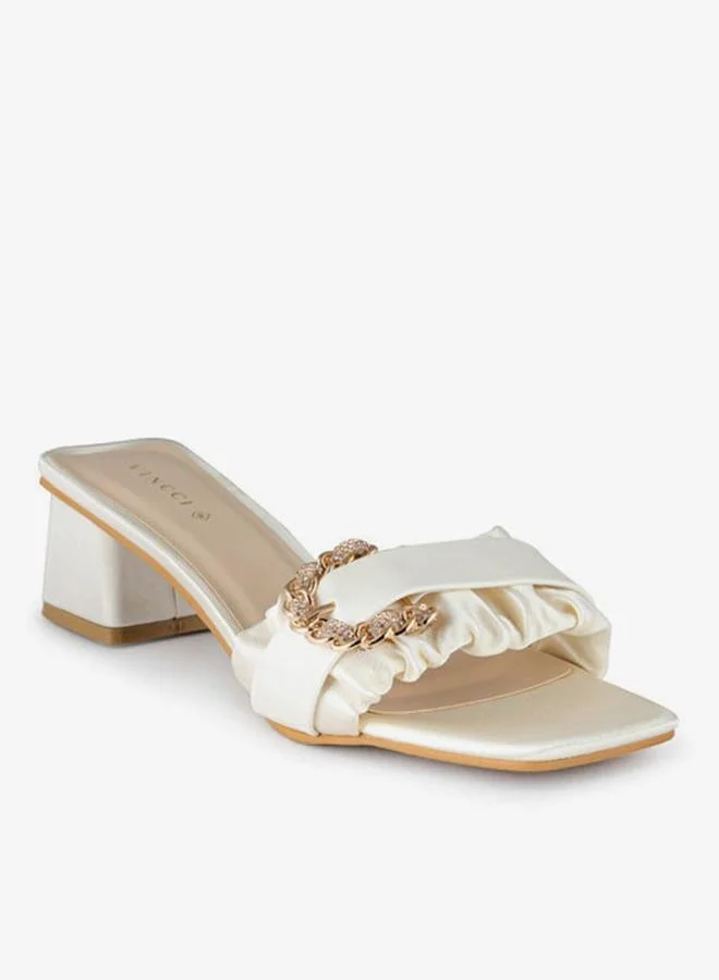 Women's Low Heel One Strap Sandals