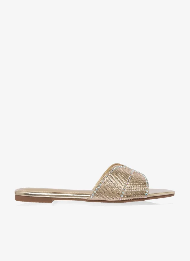 Shimmer Flat Sandals