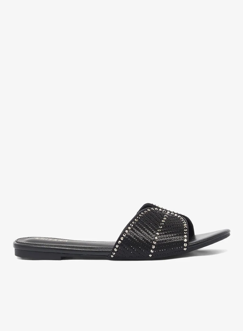 Shimmer Flat Sandals