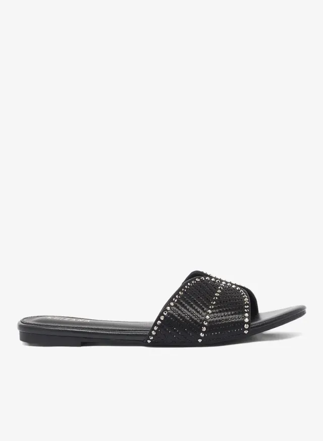 Shimmer Flat Sandals