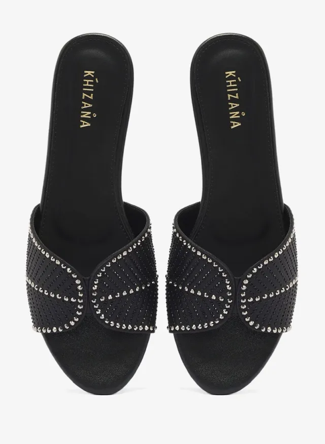 Shimmer Flat Sandals – image 4