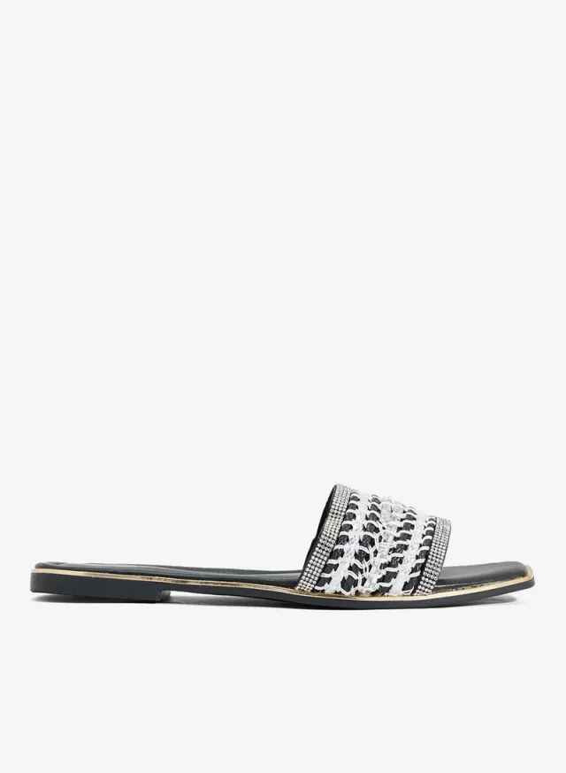 Embellished Flat Sandals