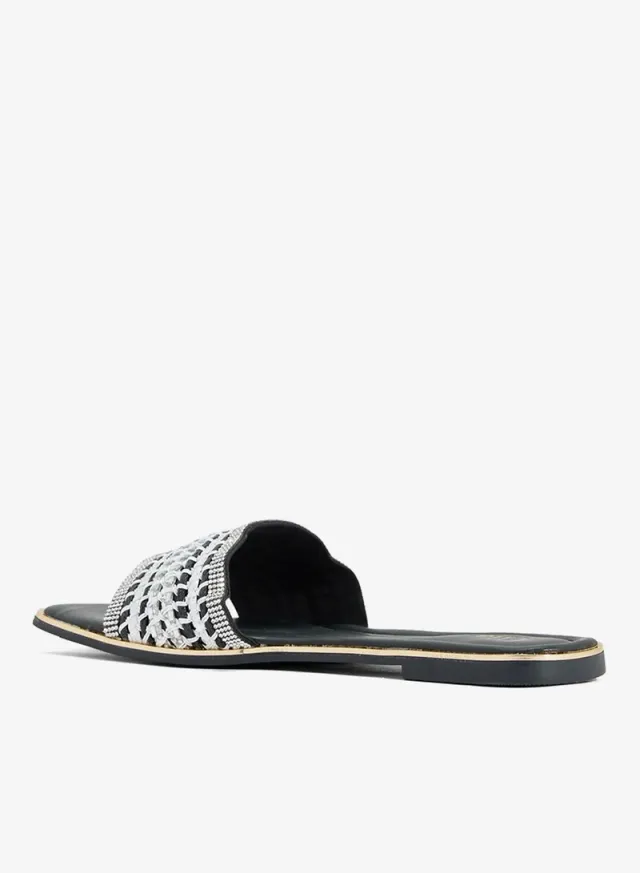 Embellished Flat Sandals – image 2