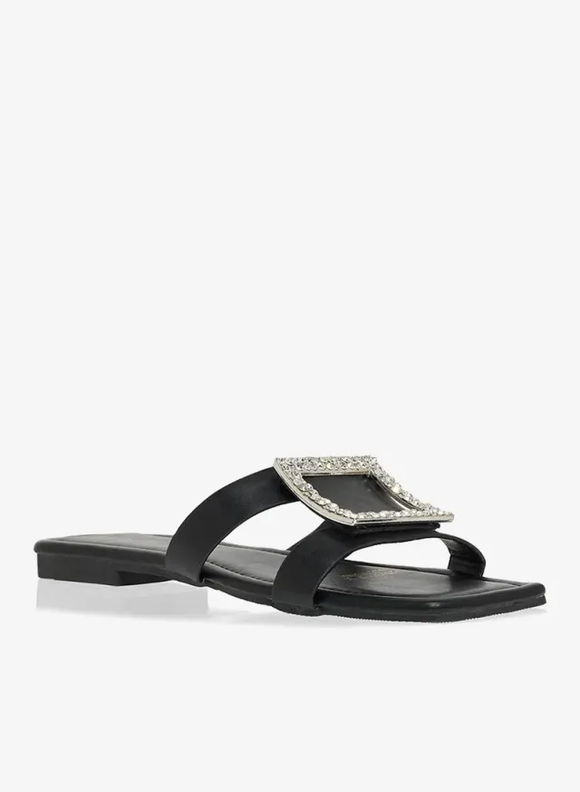 Diamante Flat Sandal – image 2