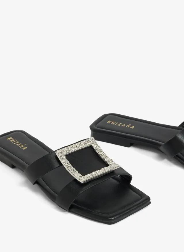 Diamante Flat Sandal – image 4