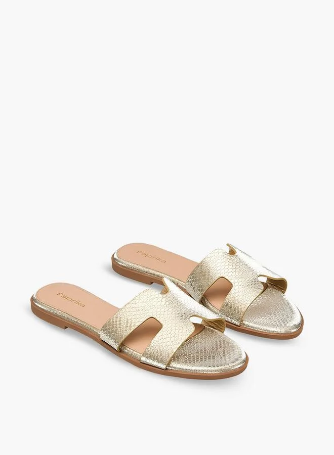 Women's Textured Slip-On Sandals